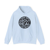 Ask Me About Real Estate Unisex Heavy Blend™ Hooded Sweatshirt