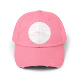I Sell Real Estate Translated Unisex Distressed Cap