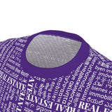 The Ultimate Real Estate Shirt! Unisex Cut & Sew Tee (AOP) Purple
